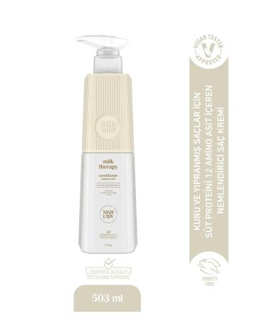 Nishlady Milk Therapy Conditioner 503ml - Moisturizing Conditioner for Dry and Damaged Hair