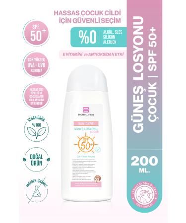 BioBellinda Natural Content Water Resistant Children's Sun Lotion Spf 50+ 200 ml