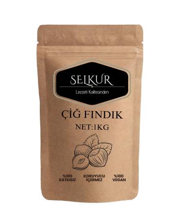 SELKUR Raw Hazelnut 1kg Doypack Packaging Coarse Grain - Buy Online on GoSupps.com