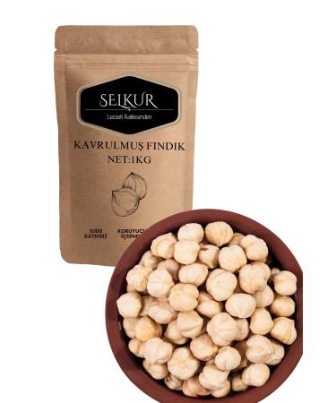 SELKUR Roasted Hazelnuts 1kg (DOYPACK PACKAGE ROASTED AND SALTED)