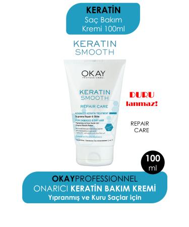 OKAYPROFESSIONNEL Okay Professional Keratin Smooth Repair Care Cream 100 Ml (No Rinse)