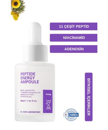 W. Skin Laboratory 11 Peptide Energy Ampoule Skin Rejuvenating Firming Strengthening Serum 30ml