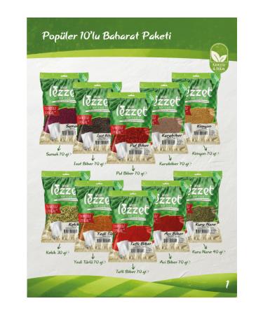 Delicious Flavor Popular 10-Piece Spice Pack (Pack 1)
