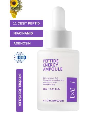 W. Skin Laboratory 11 Peptide Energy Ampoule Skin Rejuvenating Firming Strengthening Serum 30ml - Buy Online on GoSupps.com