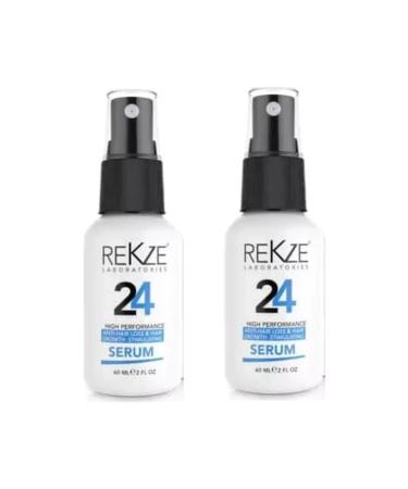 Pure Creams Rekze 24 Hair Thickening lengthening nourishing shedding pattern Baldness/alopecia Prevention Serum 60 Ml * 2 Li