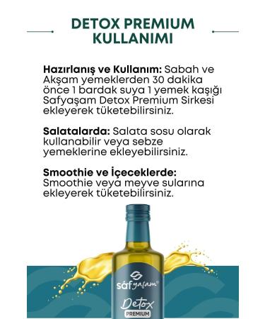 Safyasam Detox Premium Mix Detox Vinegar Water 250ml Helping to Lose Weight and Eliminate Edema - Buy Online on GoSupps.com