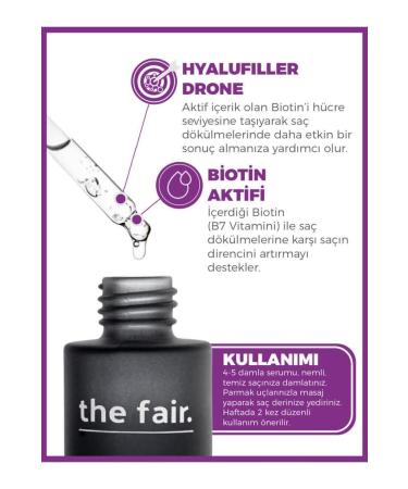 The Fair the fair. Drone-targeted Biotin Anti-Loss Vegan Hair Serum 1% Hyalufill Drone Biotin 50ml - Buy Online on GoSupps.com
