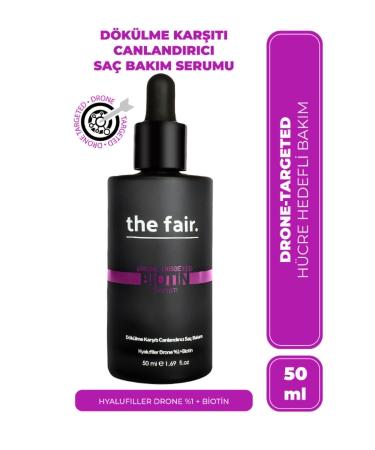 The Fair the fair. Drone-targeted Biotin Anti-Loss Vegan Hair Serum 1% Hyalufill Drone Biotin 50ml
