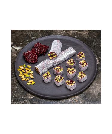 HAFIZ MUSTAFA 1864 Pomegranate and Pistachio Wick Turkish Delight 300 grams Vacuum Package