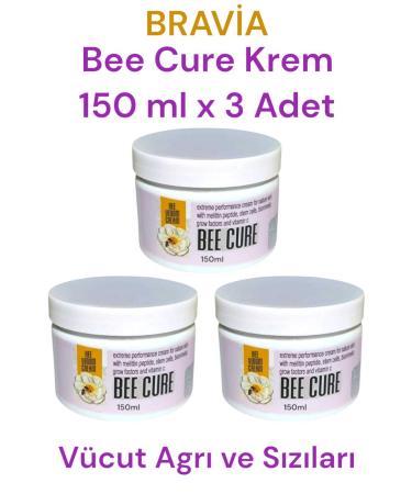 Bravia Beecure Cream 150 ml 3 Pieces - Bee Cure High Effective New Powerful Formula For Your Pains