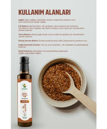 Onites Nature Linseed Oil-250 ml Antioxidant Oil - Buy Online on GoSupps.com