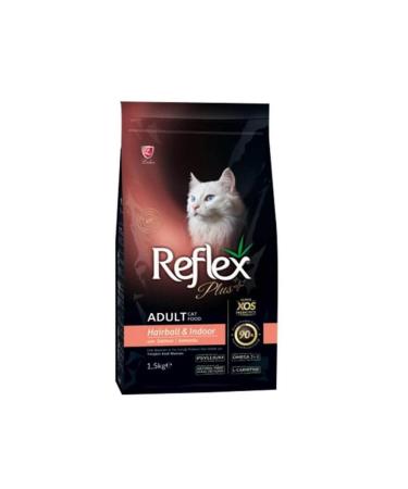 Reflex Plus Hairball Salmon Adult Cat Food Hairball Adult Cat Food 1.5KG