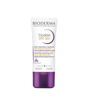 Bioderma Cicabio Cream Spf50 Skin Barrier Repair Anti-Spot Sunscreen Face Body Cream 40 ml