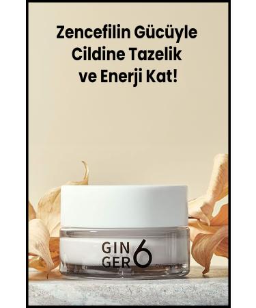 Ginger6 Energizing Face Cream 50 Ml | Anti-Wrinkle Brightening | R Ginger Water Peptide 11 Complex - Buy Online on GoSupps.com