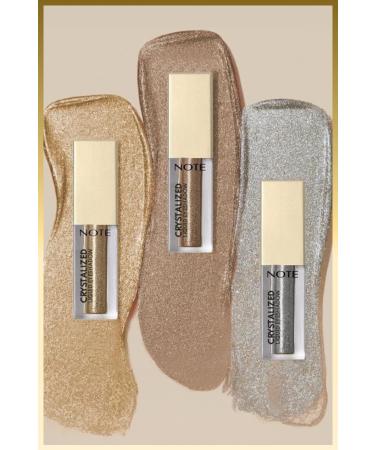 Note Cosmetics Crystalized Liquid Eyeshadow Liquid Metallic Eyeshadow - 07 Golden Theory - Buy Online on GoSupps.com