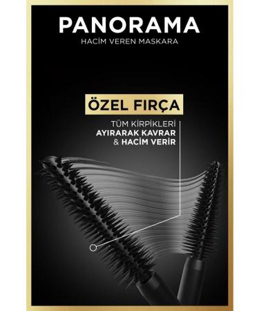 L'Oreal Paris Panorama Volumizing Mascara Black - Buy Online on GoSupps.com