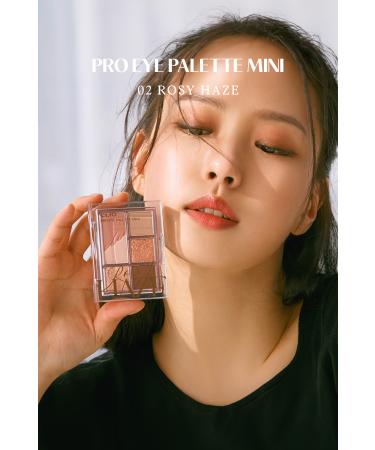 CLIO Pro Eye Palette Mini (02 ROSY HAZE) Eye-Catching Highly Pigmented Mini Eyeshadow Palette - Buy Online on GoSupps.com