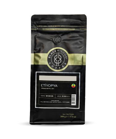 Black Wisdom Ethiopia Yirgacheffe Gr1 Coffee Beans 500 G