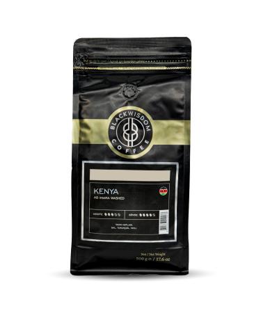 Black Wisdom Kenya Ab Imara Washed Coffee Beans 500g