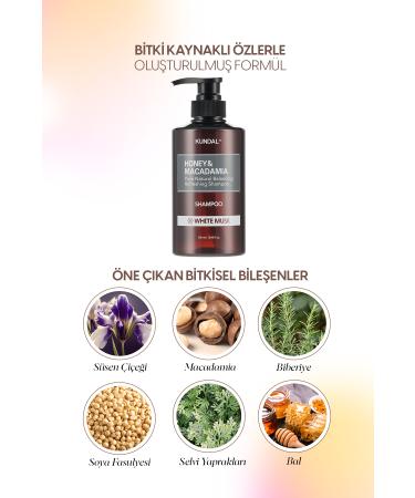 Kundal Anti-Breakage Nourishing Care Shampoo KUNDAL Honey & Macadamia Nature Shampoo 500ml White Musk - Buy Online on GoSupps.com