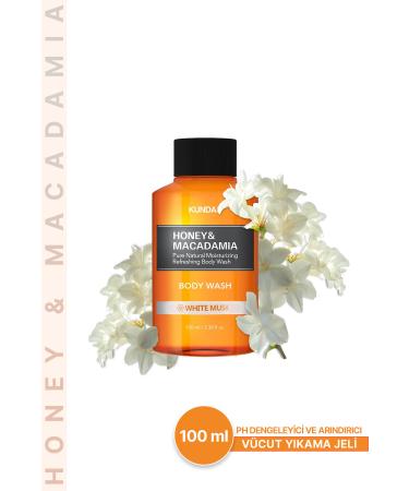 Kundal Ph Balancing and Purifying Body Wash Gel Honey&macadamia Pure Body Wash (WHITE MUSK)