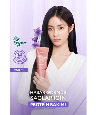 Kundal Intensive Repair and Heat Protection Care Cream Protein Bonding Treatment 250ml (LEATHER IRIS)