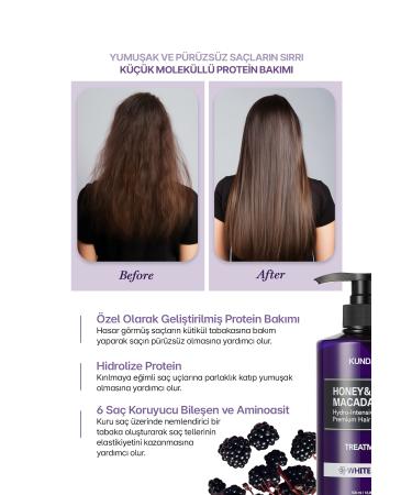 Kundal Intensive Moisturizing and Nourishing Conditioner Honey&macadamia Protein Treatment (BLACKBERRY BAY) - Buy Online on GoSupps.com