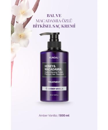 Kundal Intensive Moisturizing and Nourishing Conditioner Honey&macadamia Protein Treatment (AMBER VANILLA)