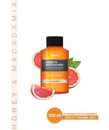 Kundal Ph Balancing and Purifying Body Wash Gel Honey&macadamia Pure Body Wash(P NKGRAPEFRU T)