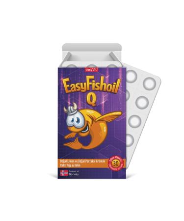 EASYV T Easyfishoil Q Omega 3 Chewable 30 Gel Tablets