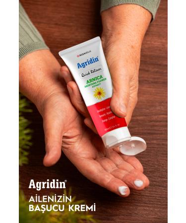 Agridin Pain Relief Cream Arnica Montana Lavender Rosemary Eucalyptus Pain Relief Cream 100 ml Tube - Buy Online on GoSupps.com
