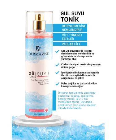 Dermavise Rose Water Tonic 200 ml - Buy Online on GoSupps.com