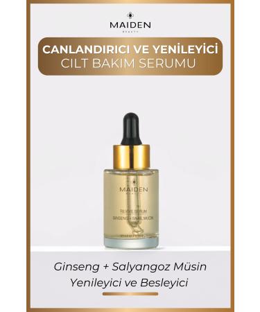 Maiden Beauty Skin Renewing Repairing Ginseng Snail Mucin Ingredient Revitalizing Skin Care Serum 30 ml