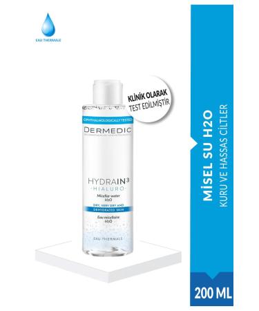 DERMEDIC HYDRAIN3 HIALURO Micellar Water H2O 200ML