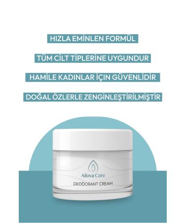 Ailova care deodorant cream natural 24 hour effect 50ml - Buy Online on GoSupps.com