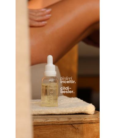 Glome Hair Reducing Slimming Body Care Oil - Smooth Effect - Moisturizes and Cares for the Skin (30ML) - Buy Online on GoSupps.com