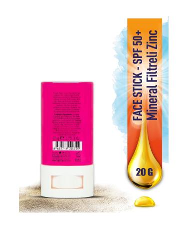 Eda Ta p nar SPF 50+ Mineral Filter Pink Zinc Stick (EGY0031) - Buy Online on GoSupps.com