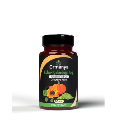 ORMANYA Pumpkin Seed Oil Containing Supplementary Food - 830 Mg (PRODUCED WITH SUPER CRITICAL TECHNOLOGY.)