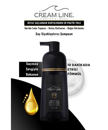 Cream Line Black Hair Shampoo Specially Developed for Women 350 ml - Buy Online on GoSupps.com