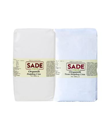 SADE Organic Whole Wheat and Wheat Flour 1000 gr
