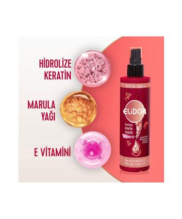 Elidor Liquid Hair Care Milk Brazilian Keratin Therapy 200 ml X2 - Buy Online on GoSupps.com