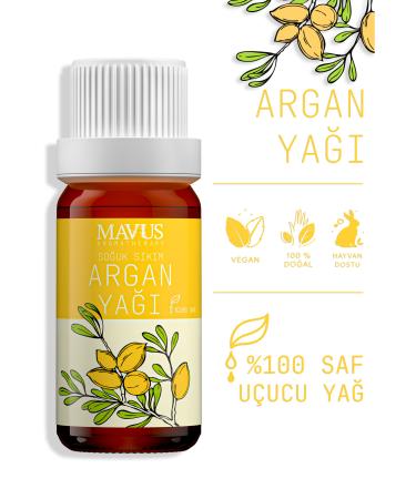 MAVUS Argan Oil 10 ml 0 Pure and Natural Cold Pressed (ARGANIA SPINOSA OIL)