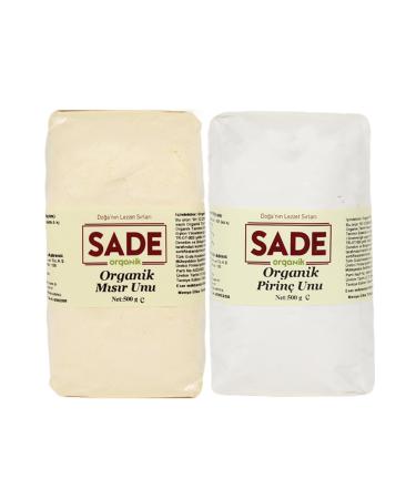 SADE Organic Corn and Rice Flour 500 gr