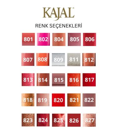 KAJAL Liquid Lip Gloss Lipstick & Liquid Lipstick NO:825 - Buy Online on GoSupps.com