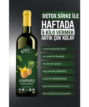 Ayn Beauty Helps to Eliminate Edema Natural Quinoa Seed Pineapple Containing Detox Form Vinegar Helps to Lose Weight - Buy Online on GoSupps.com