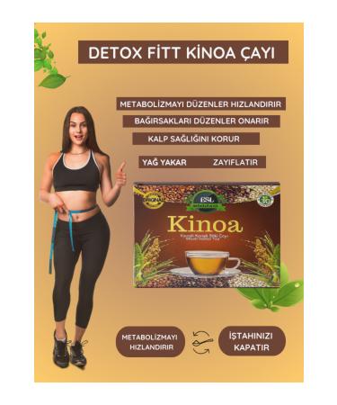 ESL Herbal Appetite Suppressant Fat Burner Weight Loss1 Metabolism Detox Mix & Quinoa Tea (3 BOXES)