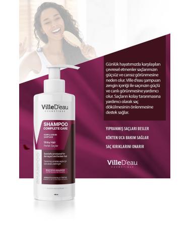 VilleD'eau Complete Care Shampoo Anti-Loss Shampoo for Damaged Oily and Breaking Hair 400 ml - Buy Online on GoSupps.com