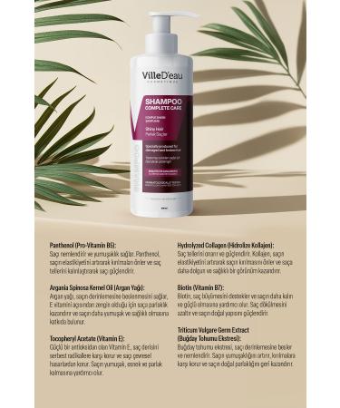 VilleD'eau Complete Care Shampoo Anti-Loss Shampoo for Damaged Oily and Breaking Hair 400 ml - Buy Online on GoSupps.com