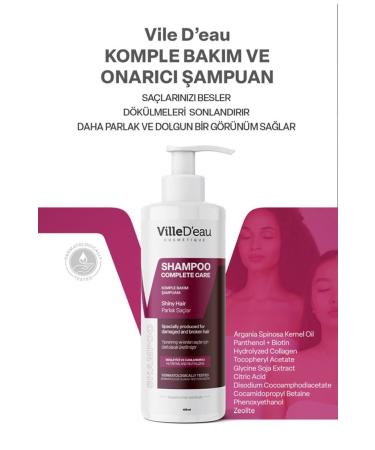 VilleD'eau Complete Care Shampoo Anti-Loss Shampoo for Damaged Oily and Breaking Hair 400 ml - Buy Online on GoSupps.com