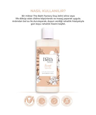 THE BATH FACTORY Moisturizing and Nourishing Vanilla Flavored Shower Gel 400 ml - Buy Online on GoSupps.com